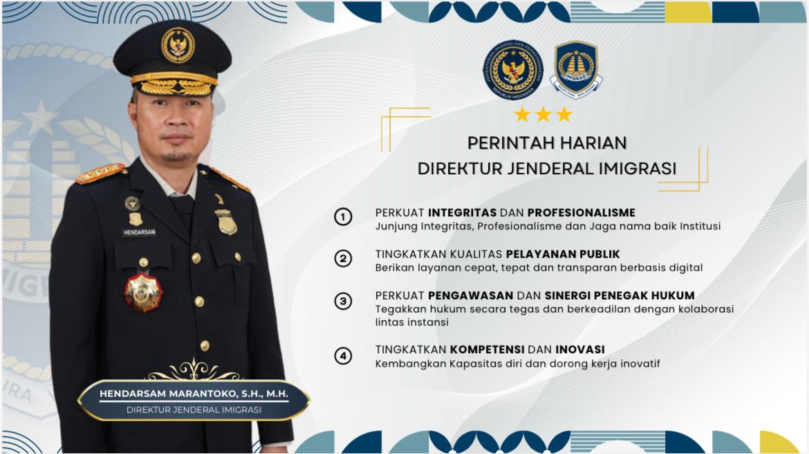 PERINTAH HARIAN DIREKTUR JENDERAL IMIGRASI